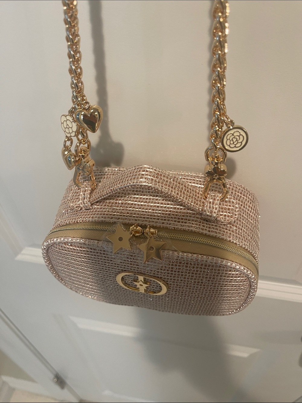 Dior Raffia Crossbody Embellished Bag in Beige with Gold Hardware - Picture 12 of 15